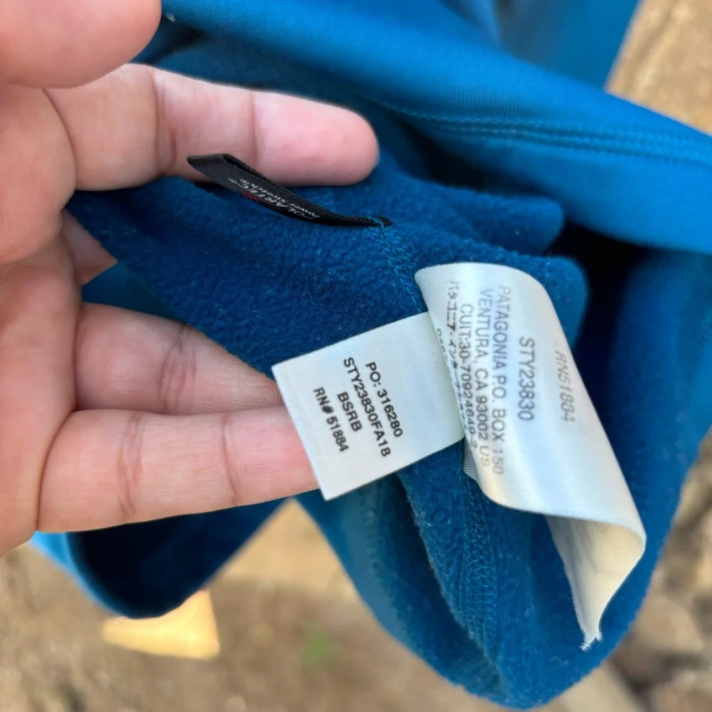 Patagonia Crosstrek 1/2-Zip Pullover, Mock Neck Men’s XS Blue - Picture 5 of 10